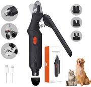 USB Rechargeable Nail Clippers with Quick Sensor – Safe Grooming for Dogs & Cats