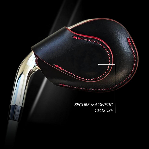 Leather Magnetic Golf Iron Cover – Premium Protection with Timeless Style