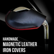 Leather Magnetic Golf Iron Cover – Premium Protection with Timeless Style