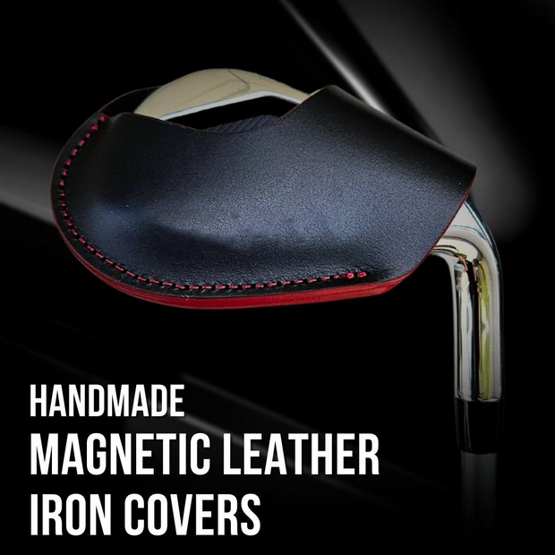 Leather Magnetic Golf Iron Cover – Premium Protection with Timeless Style