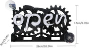 Mechanical Gear Open/Close Sign – Twist to Flip | Buy One Get One Free!