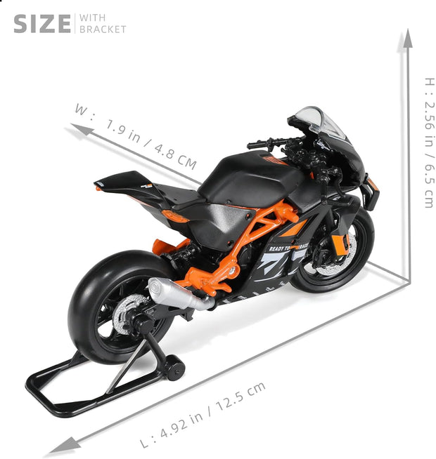 1:12 Mini Motorcycle Model – Diecast Collectible | Realistic Superbike Replica for Display & Gifts