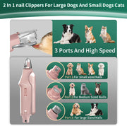 USB Rechargeable Nail Clippers with Quick Sensor – Safe Grooming for Dogs & Cats
