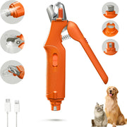 USB Rechargeable Nail Clippers with Quick Sensor – Safe Grooming for Dogs & Cats