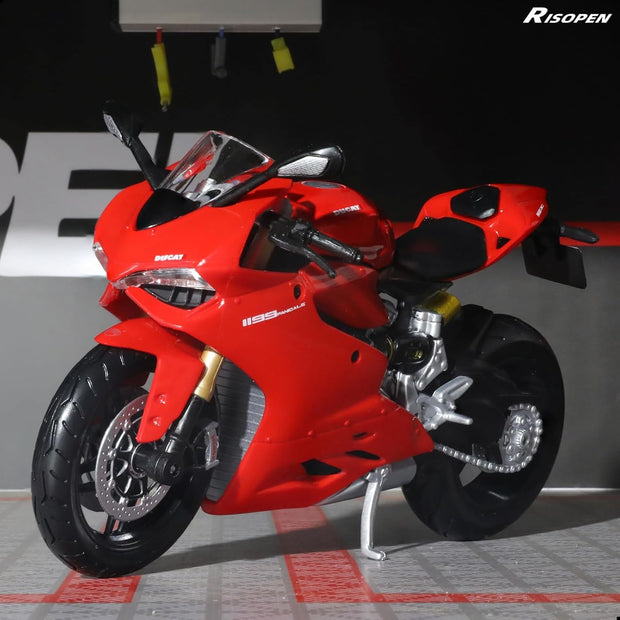 1:12 Mini Motorcycle Model – Diecast Collectible | Realistic Superbike Replica for Display & Gifts