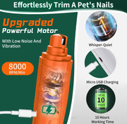 USB Rechargeable Nail Clippers with Quick Sensor – Safe Grooming for Dogs & Cats