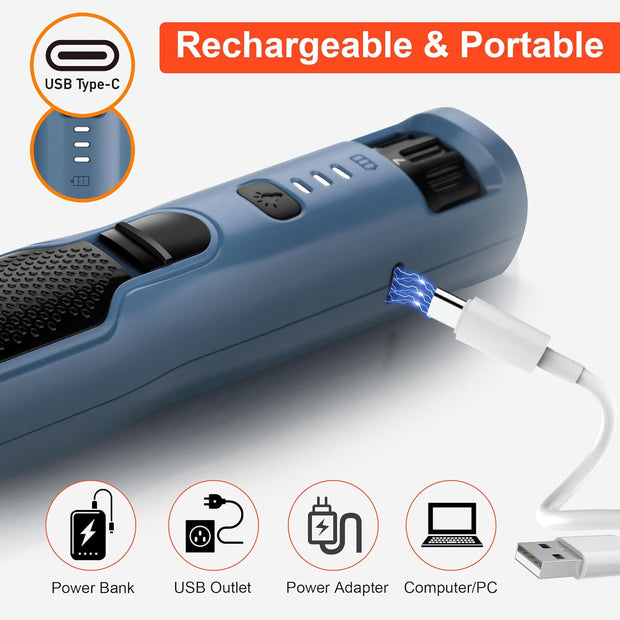 USB Rechargeable Nail Clippers with Quick Sensor – Safe Grooming for Dogs & Cats