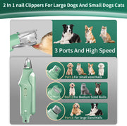 USB Rechargeable Nail Clippers with Quick Sensor – Safe Grooming for Dogs & Cats