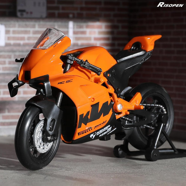 1:12 Mini Motorcycle Model – Diecast Collectible | Realistic Superbike Replica for Display & Gifts