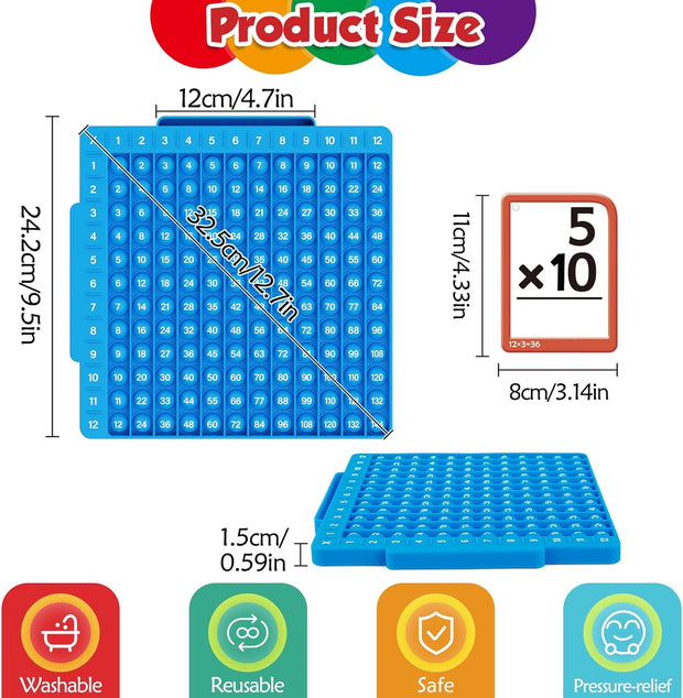 Ultimate Math Flash Cards & Pop Bubble Board – Fun, Interactive Learning for Kids!