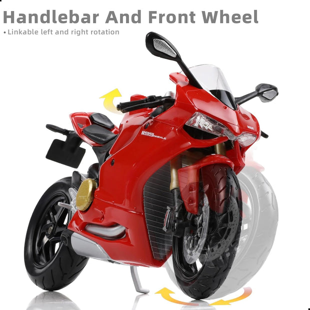 1:12 Mini Motorcycle Model – Diecast Collectible | Realistic Superbike Replica for Display & Gifts
