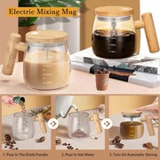 Self-Stirring Electric Mug – Auto-Mixing & Heating Cup | Constant Temperature Coaster for Coffee, Tea & Protein Drinks