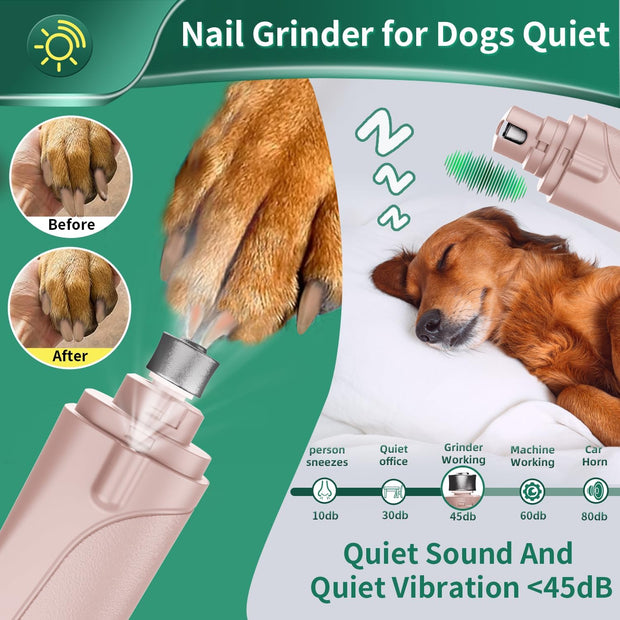 USB Rechargeable Nail Clippers with Quick Sensor – Safe Grooming for Dogs & Cats