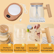 Self-Stirring Electric Mug – Auto-Mixing & Heating Cup | Constant Temperature Coaster for Coffee, Tea & Protein Drinks