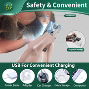 USB Rechargeable Nail Clippers with Quick Sensor – Safe Grooming for Dogs & Cats