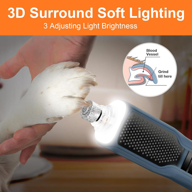 USB Rechargeable Nail Clippers with Quick Sensor – Safe Grooming for Dogs & Cats