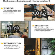 Mechanical Gear Open/Close Sign – Twist to Flip | Buy One Get One Free!