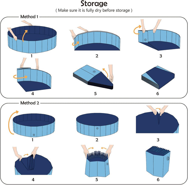 Paws & Splash” Foldable Dog Pool – Summer Fun in a Snap!