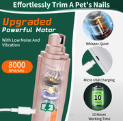 USB Rechargeable Nail Clippers with Quick Sensor – Safe Grooming for Dogs & Cats