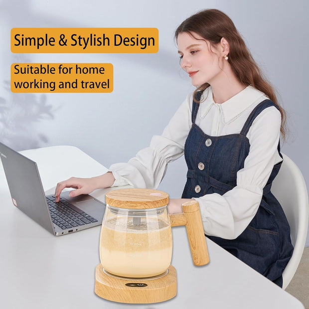 Self-Stirring Electric Mug – Auto-Mixing & Heating Cup | Constant Temperature Coaster for Coffee, Tea & Protein Drinks