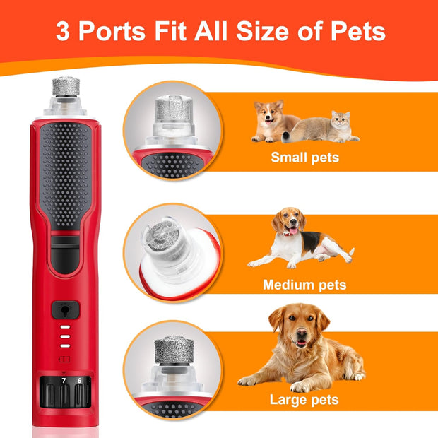 USB Rechargeable Nail Clippers with Quick Sensor – Safe Grooming for Dogs & Cats