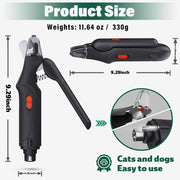 USB Rechargeable Nail Clippers with Quick Sensor – Safe Grooming for Dogs & Cats