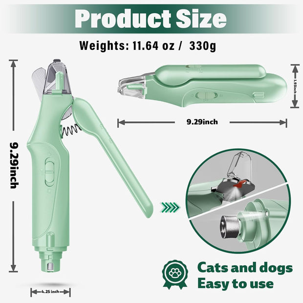 USB Rechargeable Nail Clippers with Quick Sensor – Safe Grooming for Dogs & Cats