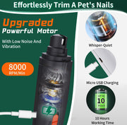 USB Rechargeable Nail Clippers with Quick Sensor – Safe Grooming for Dogs & Cats