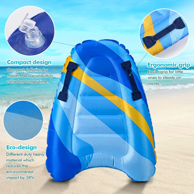 🏄Turn Every Pool Day into a Party – ☀️ Dual-Color Surf Board with Super Buoyancy & Grip!