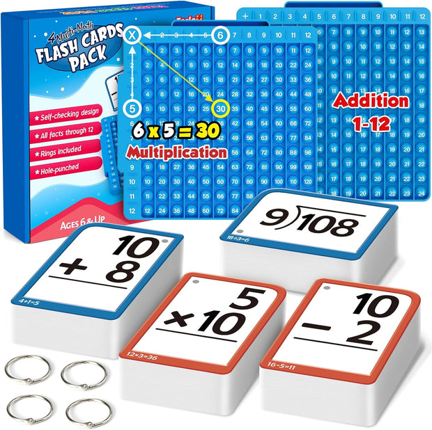 Ultimate Math Flash Cards & Pop Bubble Board – Fun, Interactive Learning for Kids!