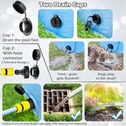 Paws & Splash” Foldable Dog Pool – Summer Fun in a Snap!