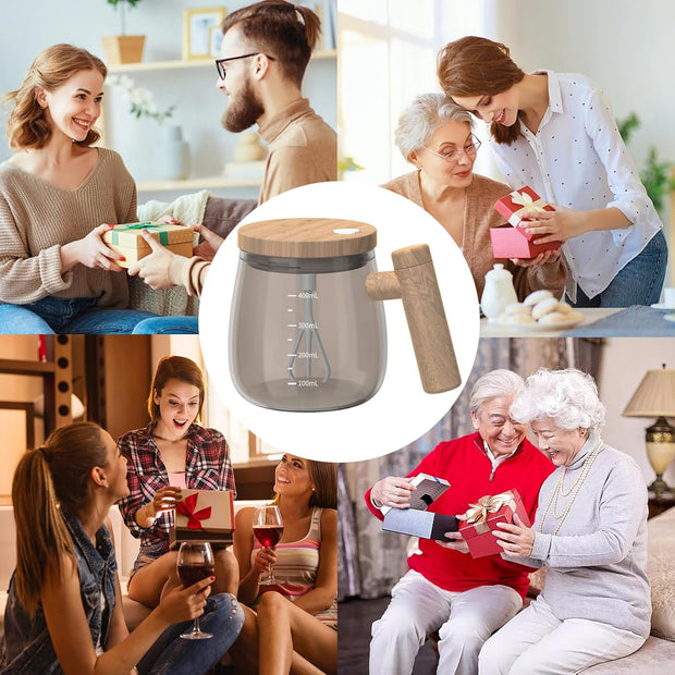 Self-Stirring Electric Mug – Auto-Mixing & Heating Cup | Constant Temperature Coaster for Coffee, Tea & Protein Drinks