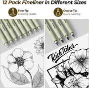 Complete 58PCS Drawing Set – Everything You Need to Sketch, Ink, and Create Like a Pro
