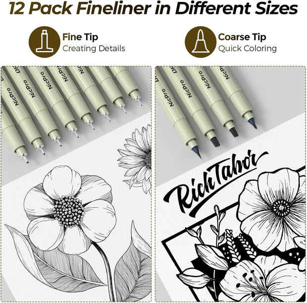 Complete 58PCS Drawing Set – Everything You Need to Sketch, Ink, and Create Like a Pro