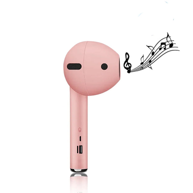 Massive AirPod Look, Mighty Sound – Wireless Bluetooth Speaker with FM & AUX