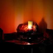 Sunset Glow Acrylic Table Lamp — Warm, Cozy Ambiance with Modern Industrial Style