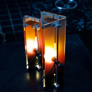 Sunset Glow Acrylic Table Lamp — Warm, Cozy Ambiance with Modern Industrial Style