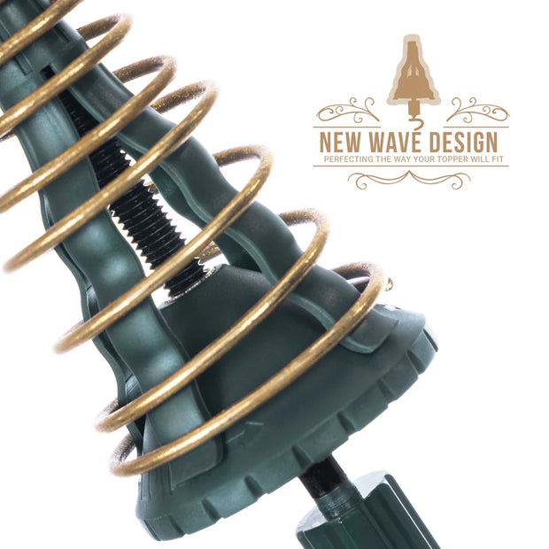 Christmas Tree Topper Holder – Universal Spiral & Pivot Support | Perfectly Straight Stars, Angels & Finials